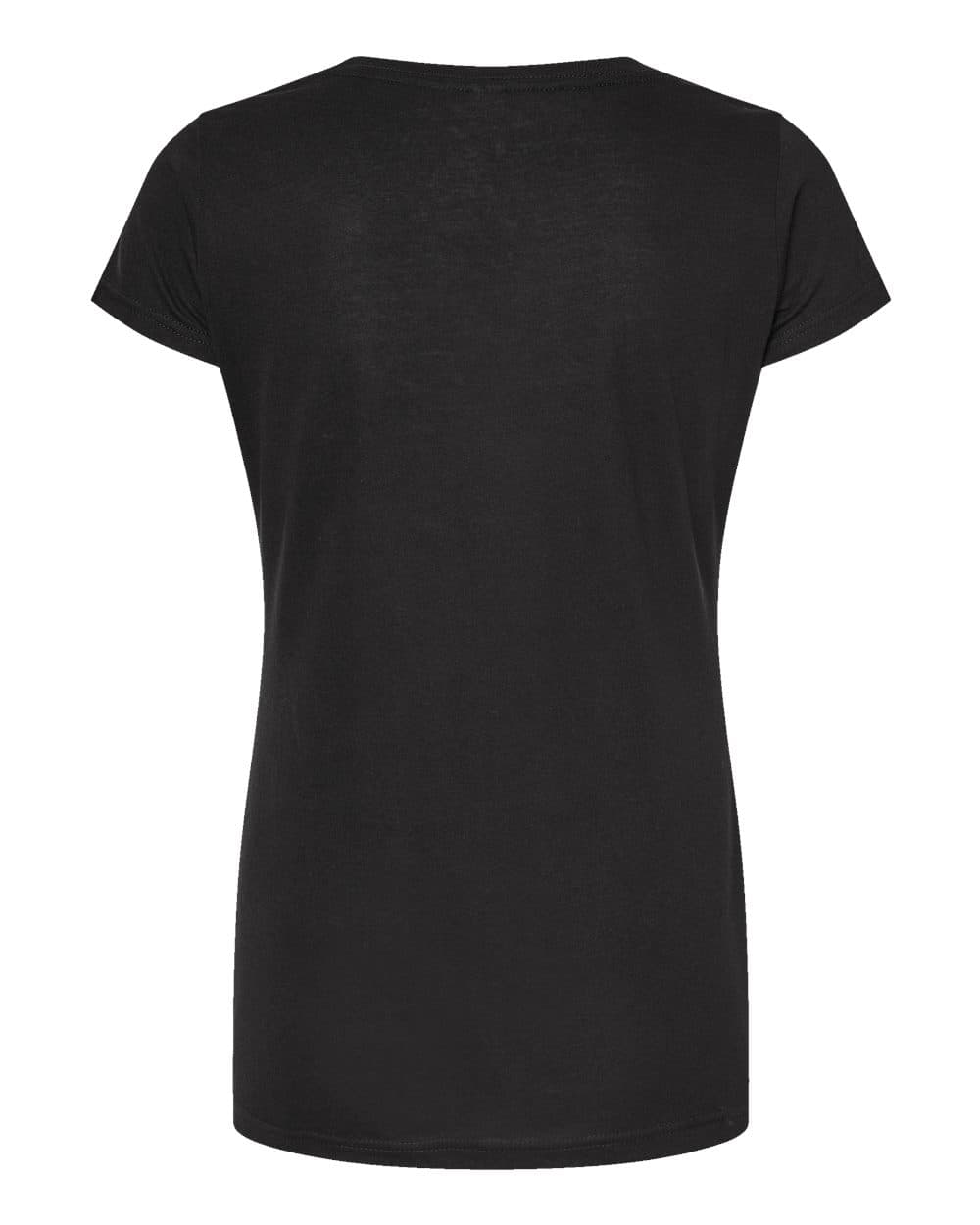 Tultex 243 Women's Poly-Rich Scoop Neck T-Shirt in Black