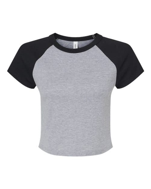 BELLA + CANVAS 1201 in Athletic Heather/ Black
