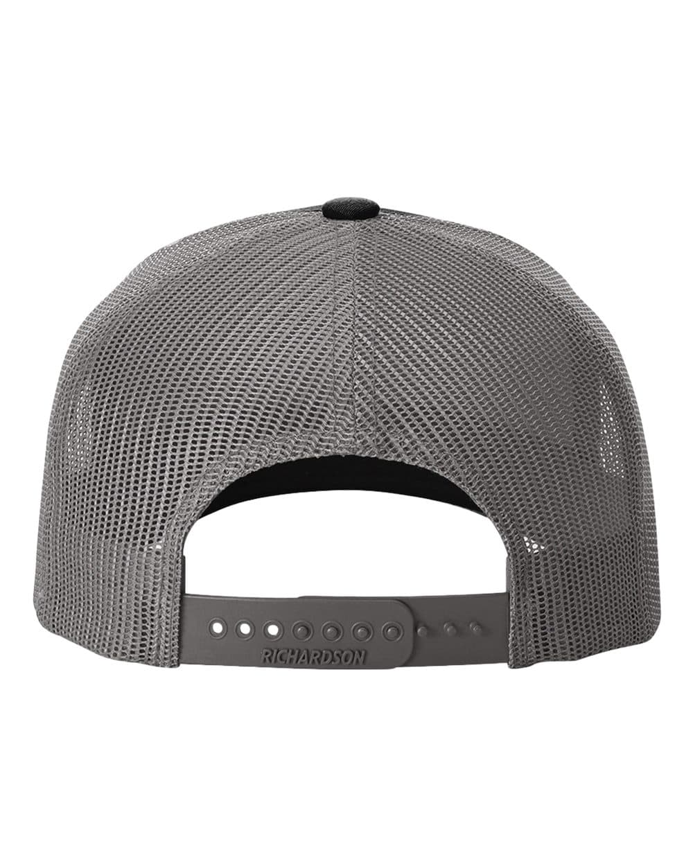 Richardson 112FPR Five-Panel Trucker Rope Cap in Black/ Charcoal