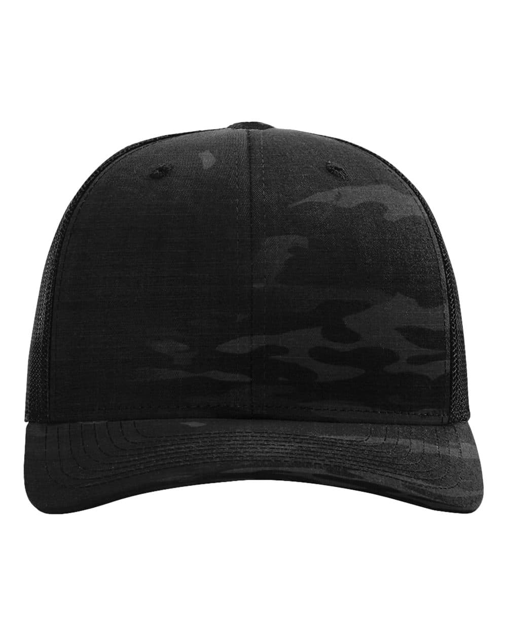 Richardson 112PT Printed Tactical Trucker Cap in Mulitcam Black