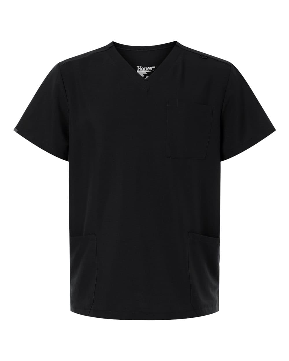 Hanes HMB002 Men's V-Neck 3 Pocket Scrub Top