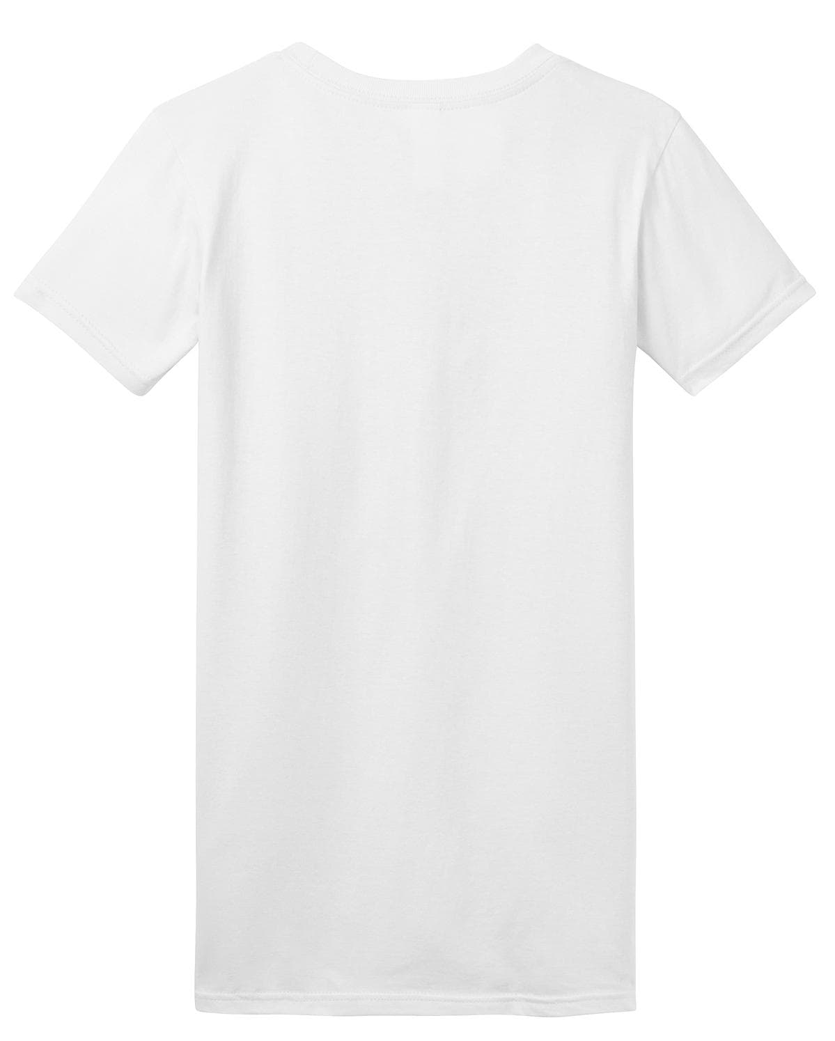 District DT5001 Women's Fitted The Concert Tee in White