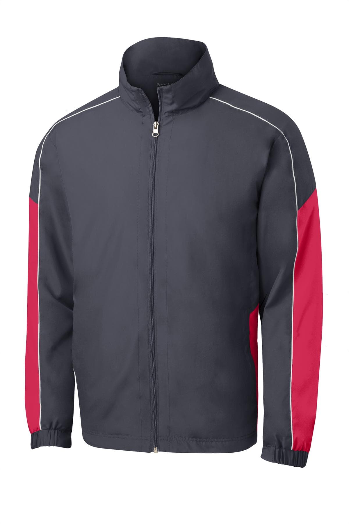 Sport-Tek JST61 in Graphite Grey/ True Red/ White