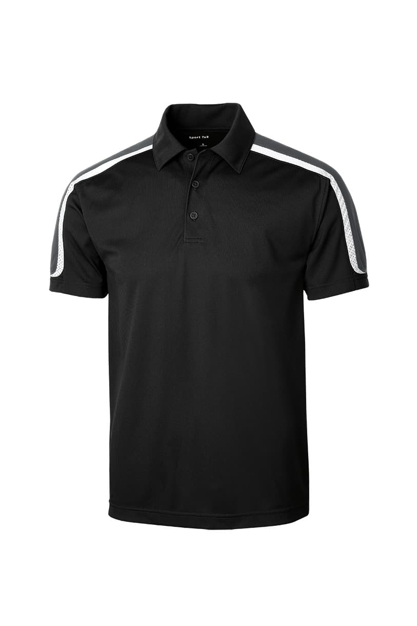 Sport-Tek ST658 in Black/ Iron Grey/ White