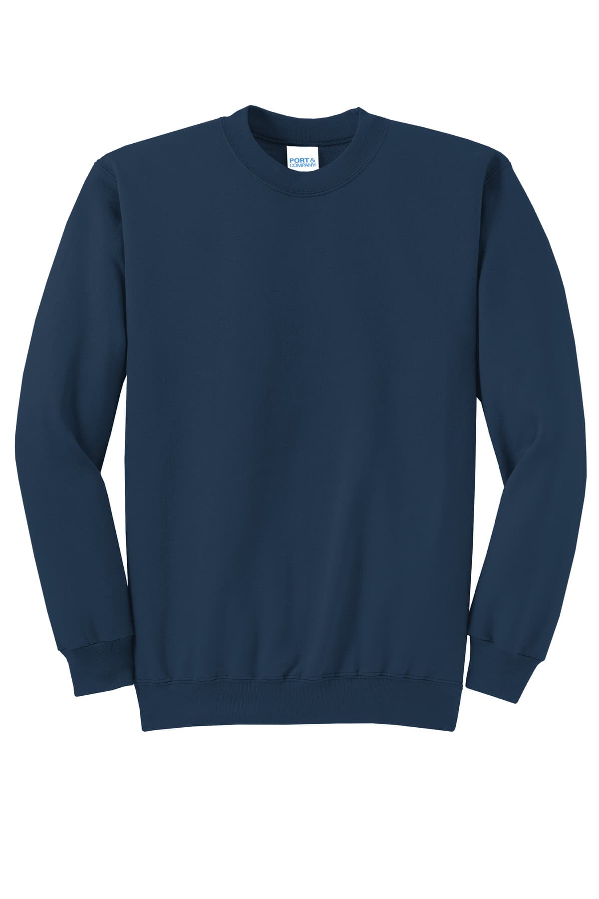 Port & Co PC78 Core Fleece Crewneck Sweatshirt in Navy