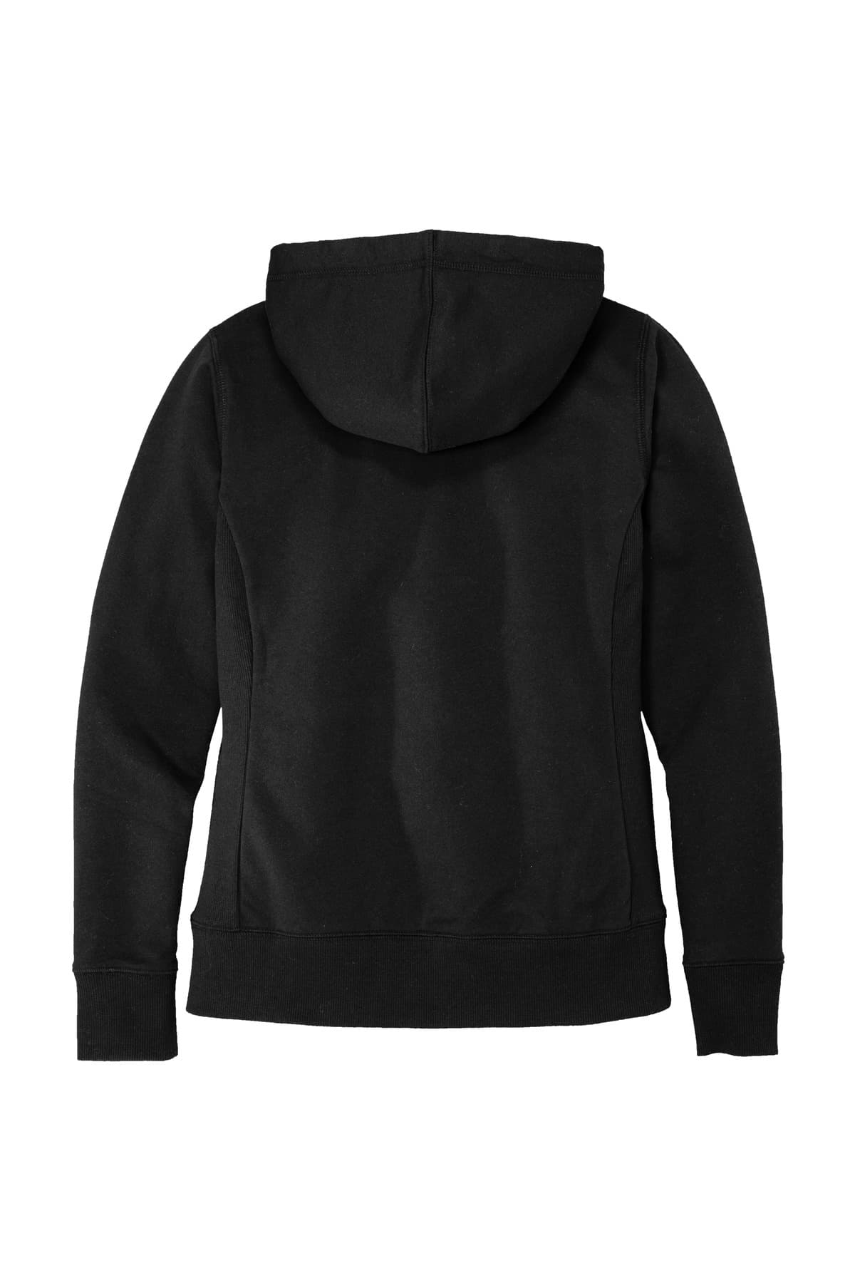 District DT8103 Women's Re-FleeceFull-Zip Hoodie in Black