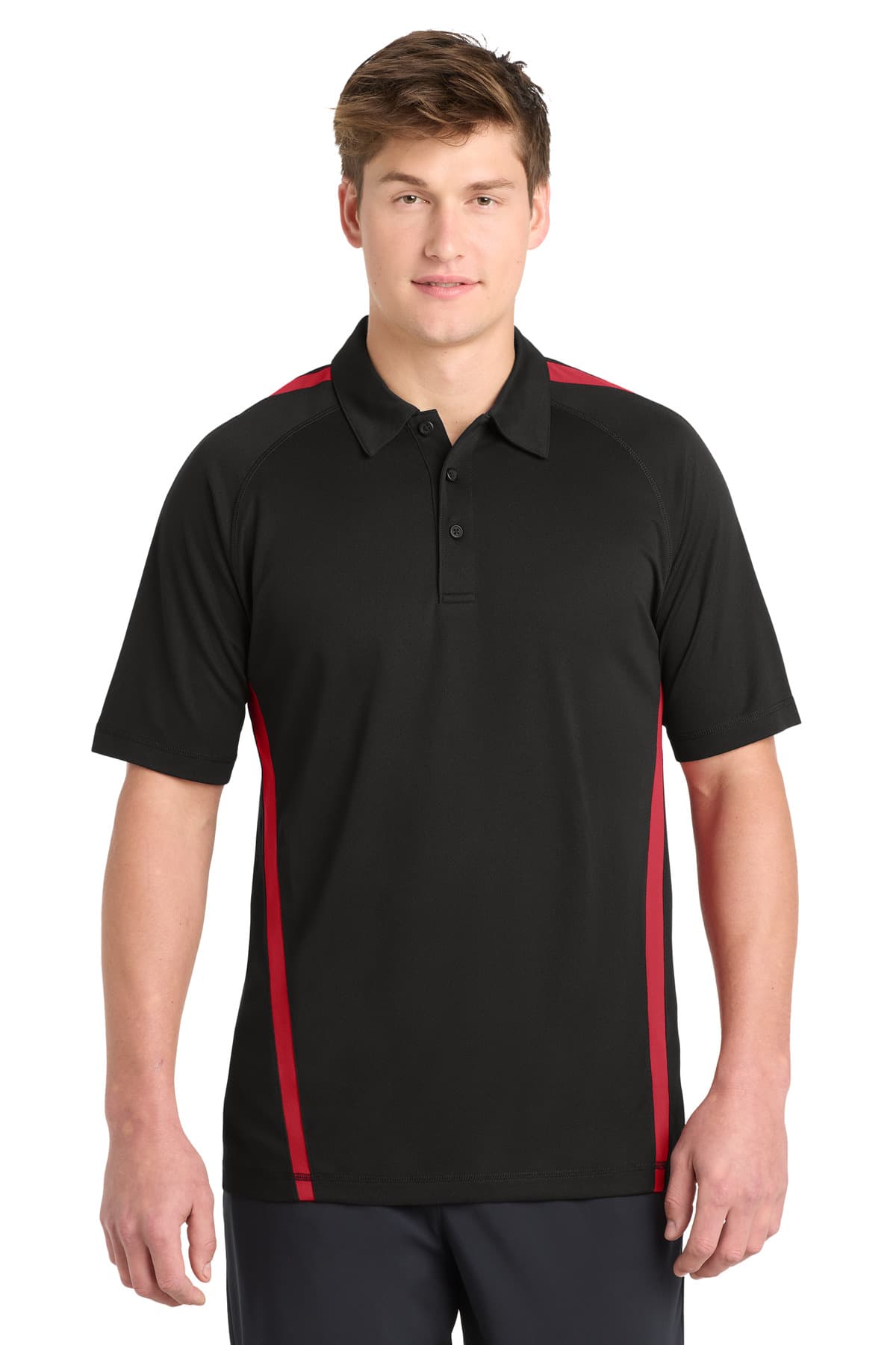 Sport-Tek ST685 in Black/ Red