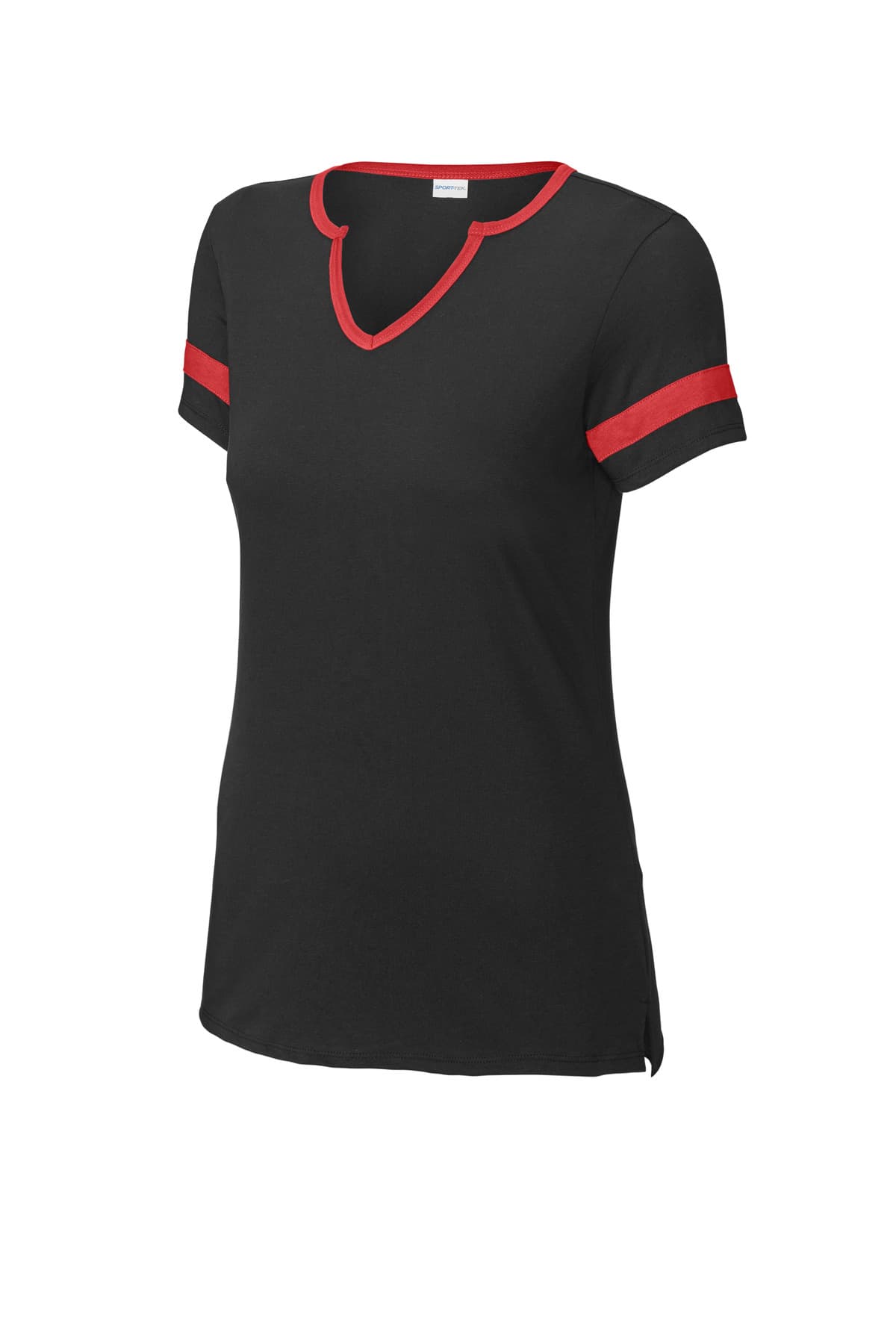 Sport-Tek LST6041 in Black/ Deep Red
