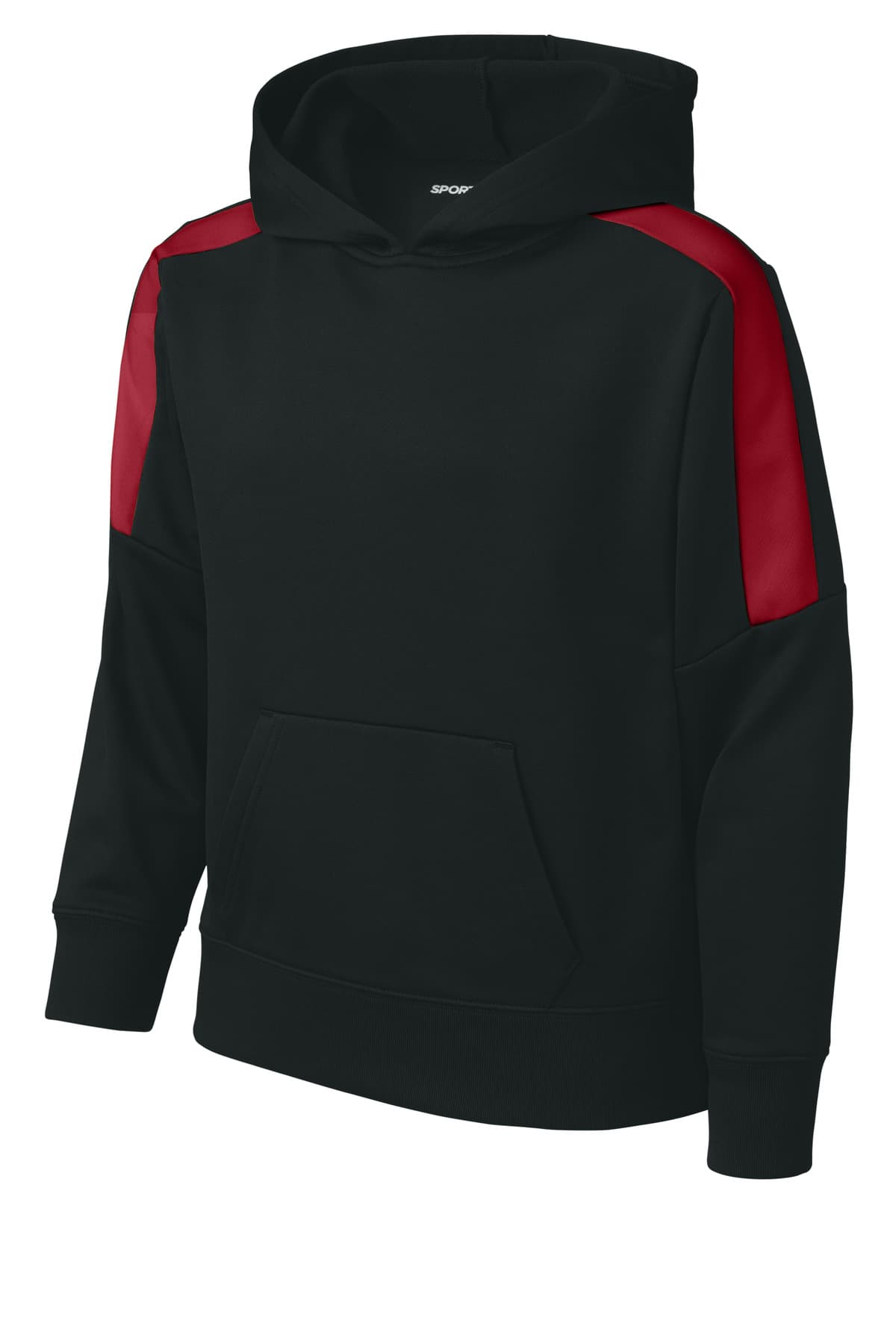 Sport-Tek YST255 in Black/ Deep Red