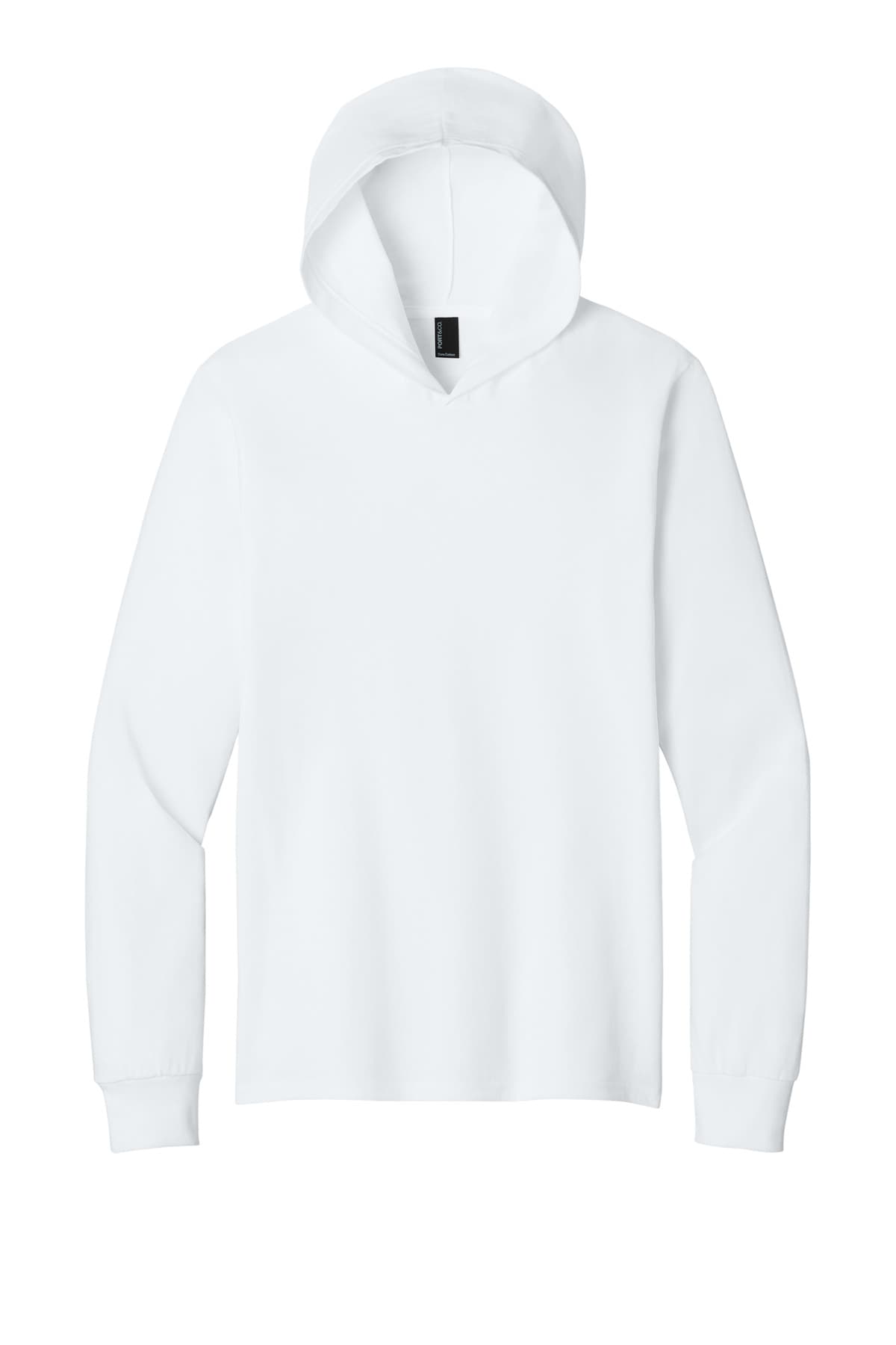 Port & Co PC54H Core Cotton Pullover Hooded Tee in White