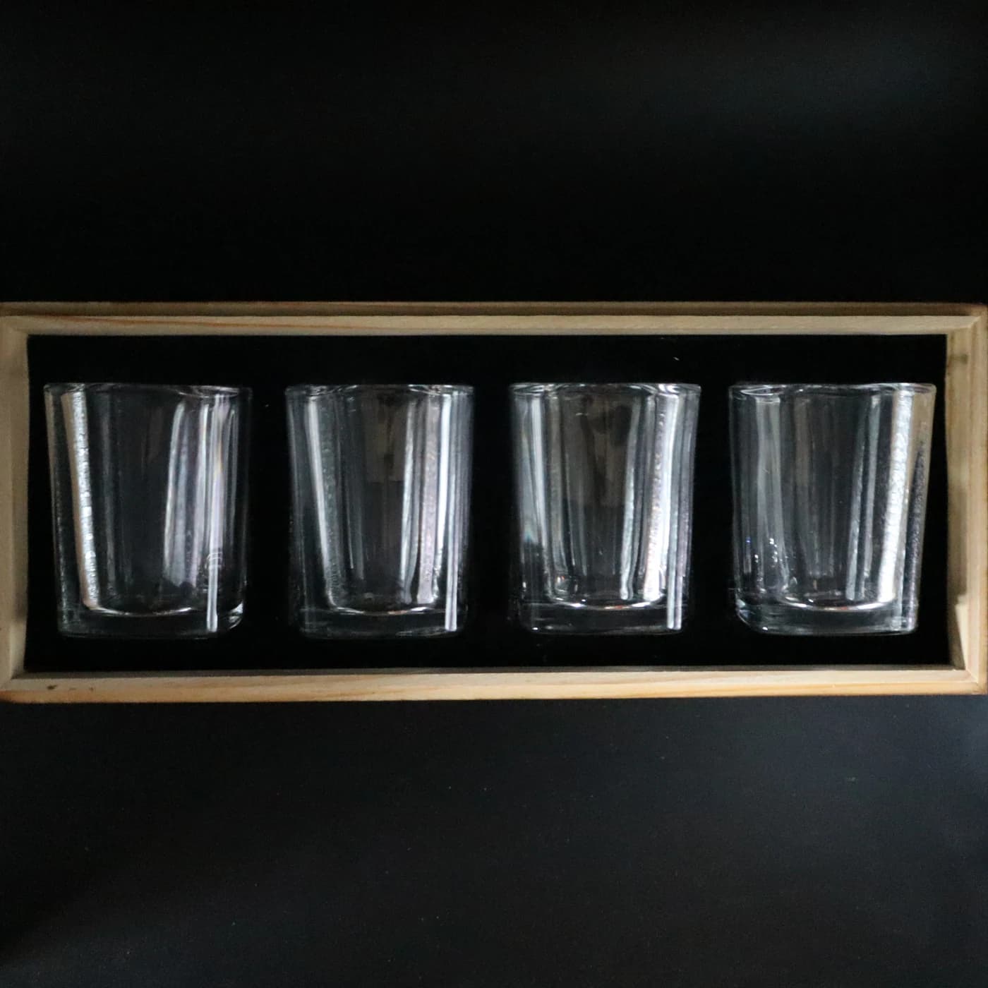 Shot Glass Set - Four blank shot glasses in their box