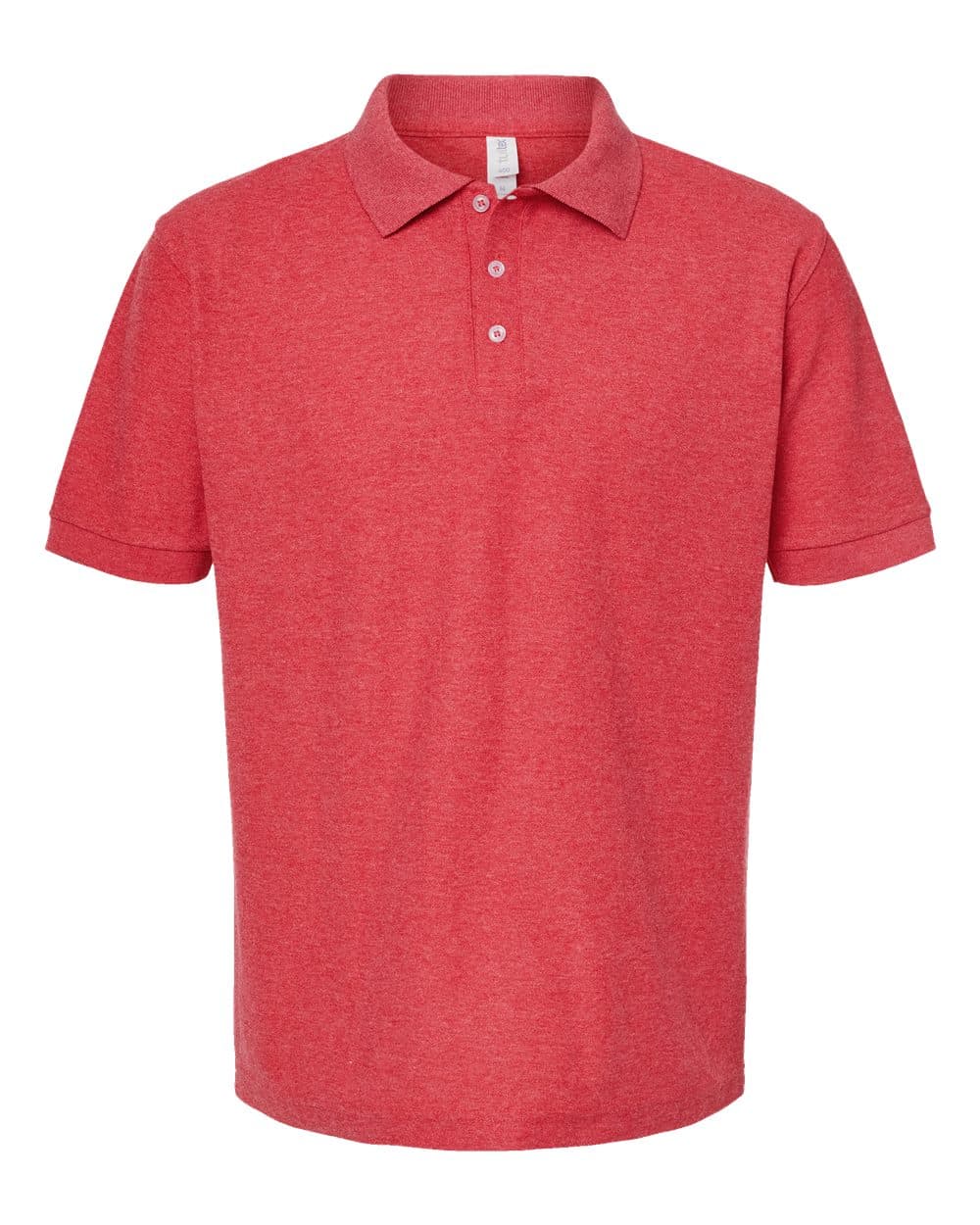 Tultex 400 Men's 50/50 Sport Pique Polo in Heather Red