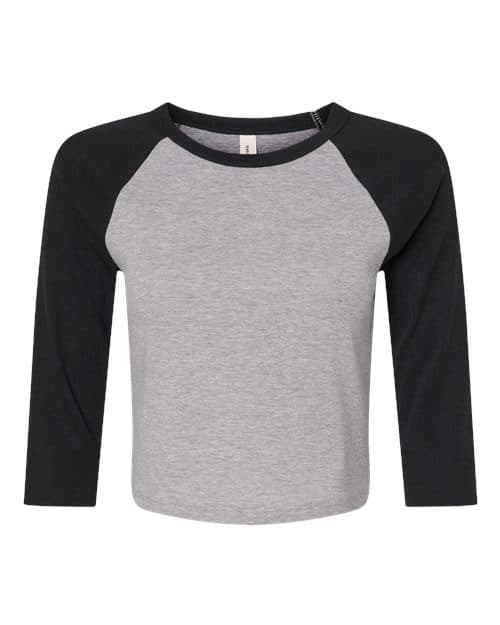 BELLA + CANVAS 1200 in Athletic Heather/ Black