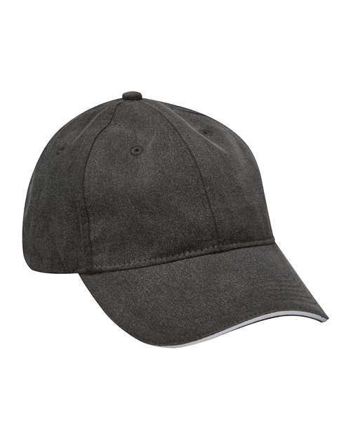 Adams Headwear LP107 in Black/ White