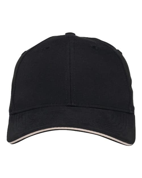 Adams Headwear PE102 in Black/ Khaki