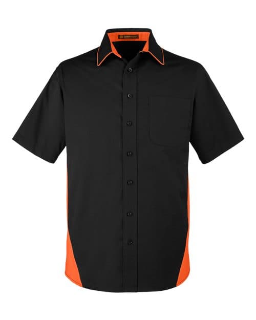Harriton M586 in Black/ Team Orange