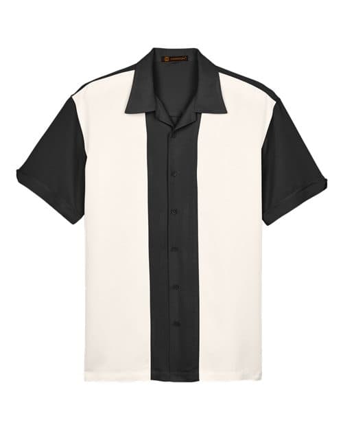 Harriton M575 in Black/ Cream