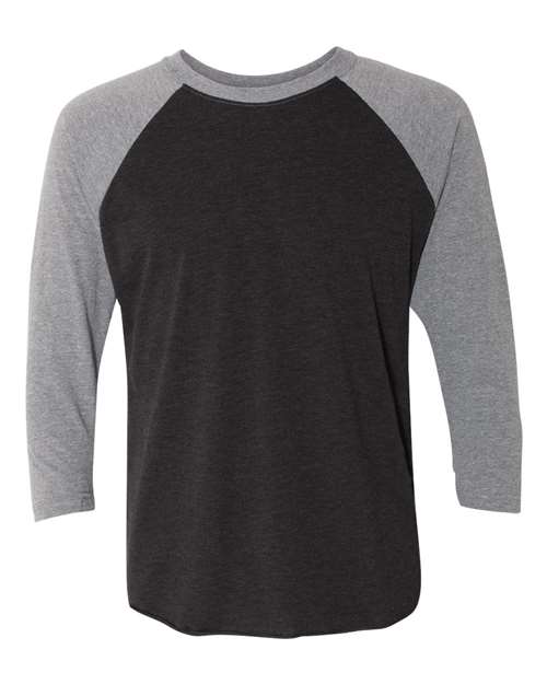 Next Level 6051 in Premium Heather Sleeves/ Vintage Black Body