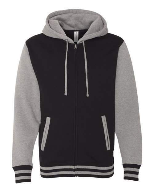 Independent Trading Co. IND45UVZ in Black/ Gunmetal Heather