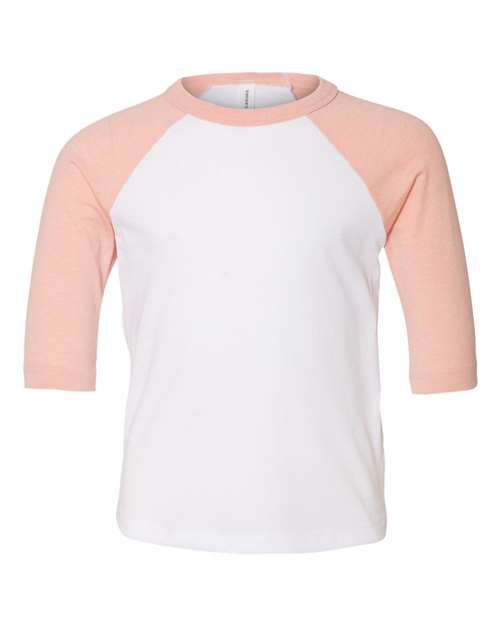 BELLA + CANVAS 3200T in White/ Heather Peach