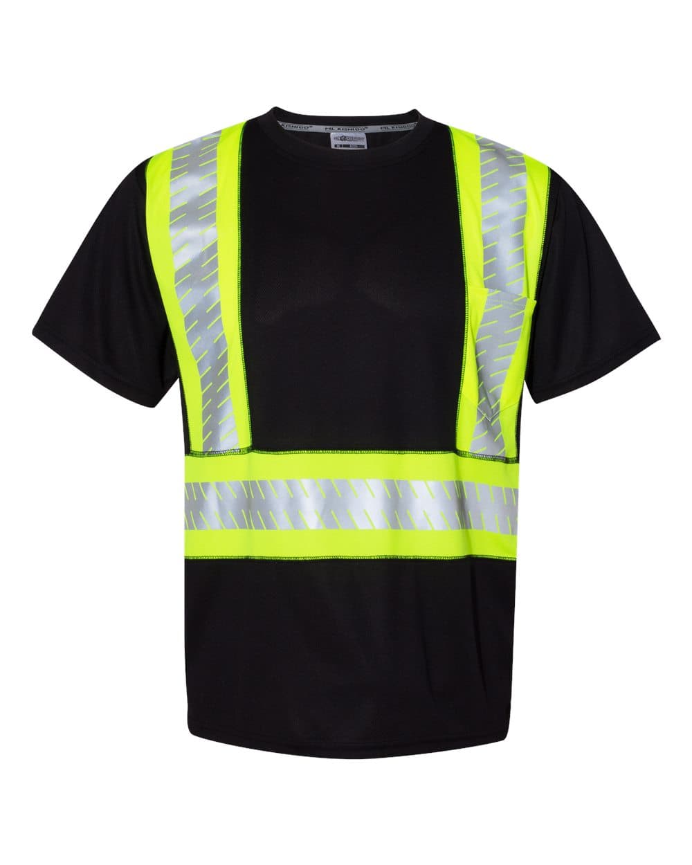Kishigo B200-204 Unisex EV Series Enhanced Visibility Contrast Pocket T-Shirt