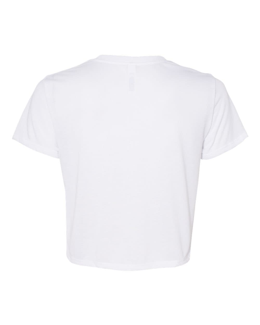 BELLA + CANVAS 8882 Women’s Flowy Crop Tee in White