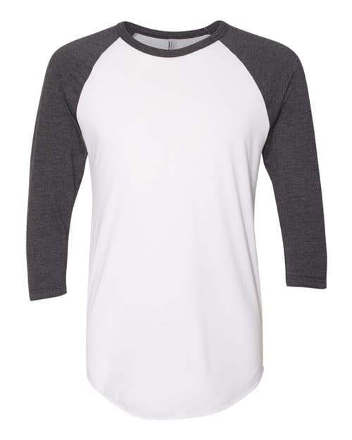 American Apparel BB453US in White/ Heather Black