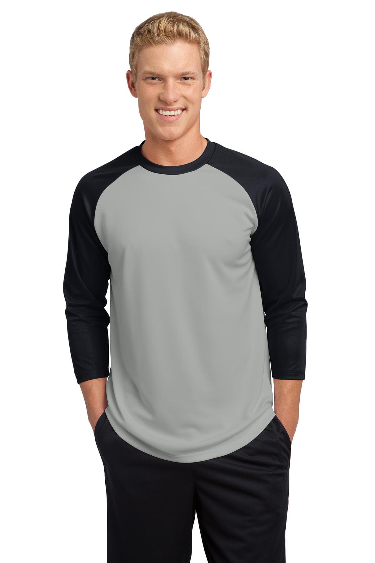 Sport-Tek ST205 in Silver/Black