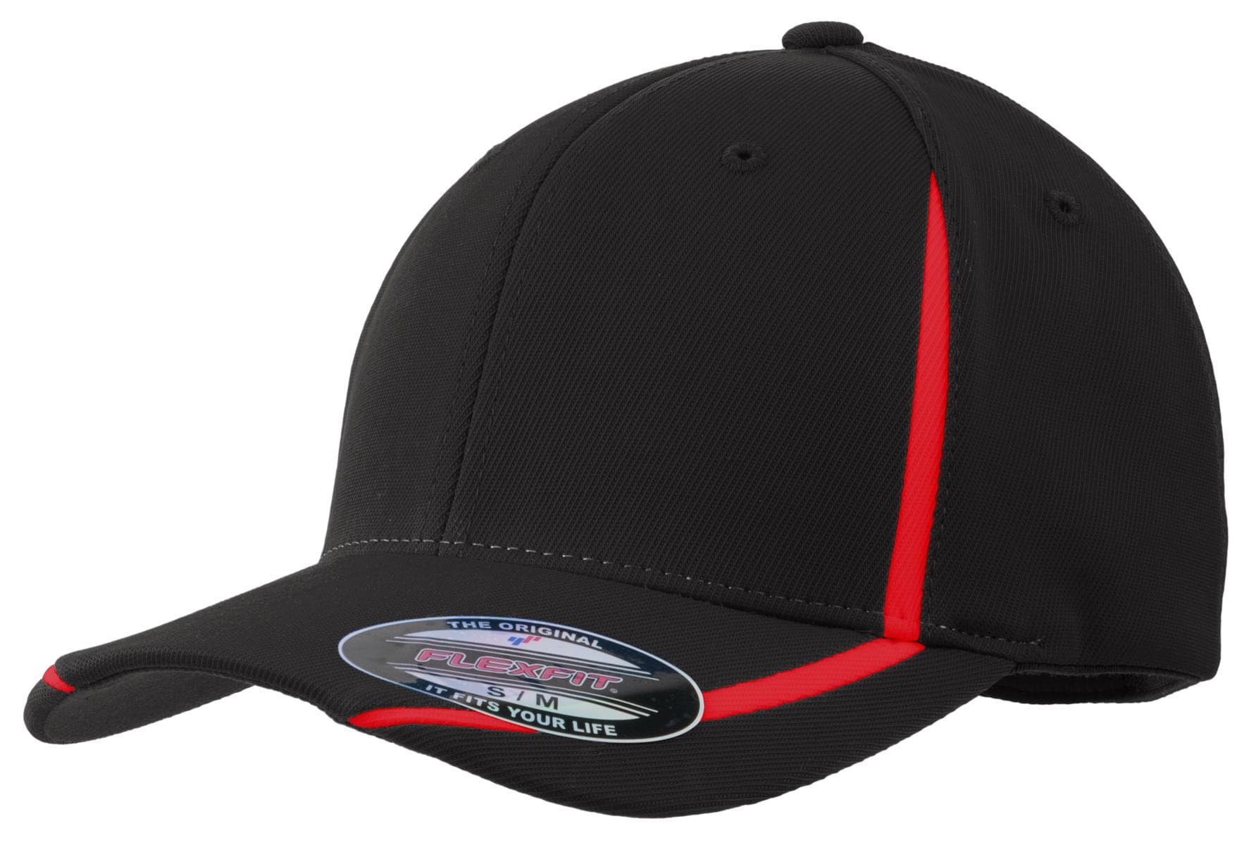 Sport-Tek STC16 in Black/ True Red