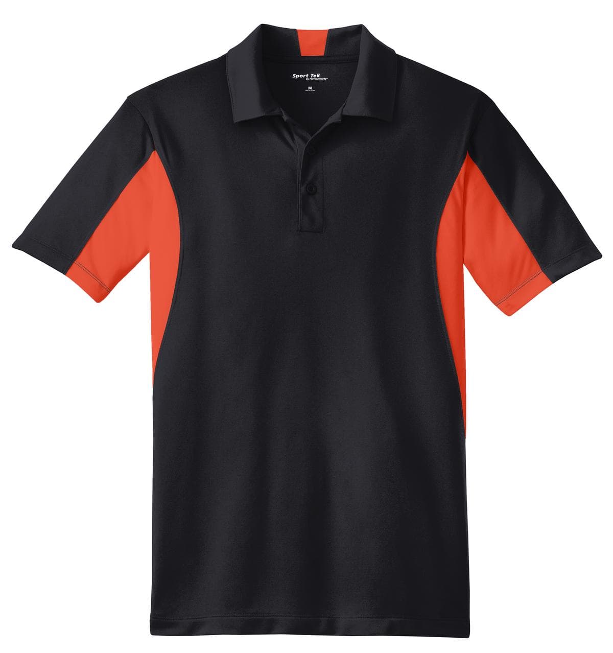 Sport-Tek ST655 in Black/ Deep Orange