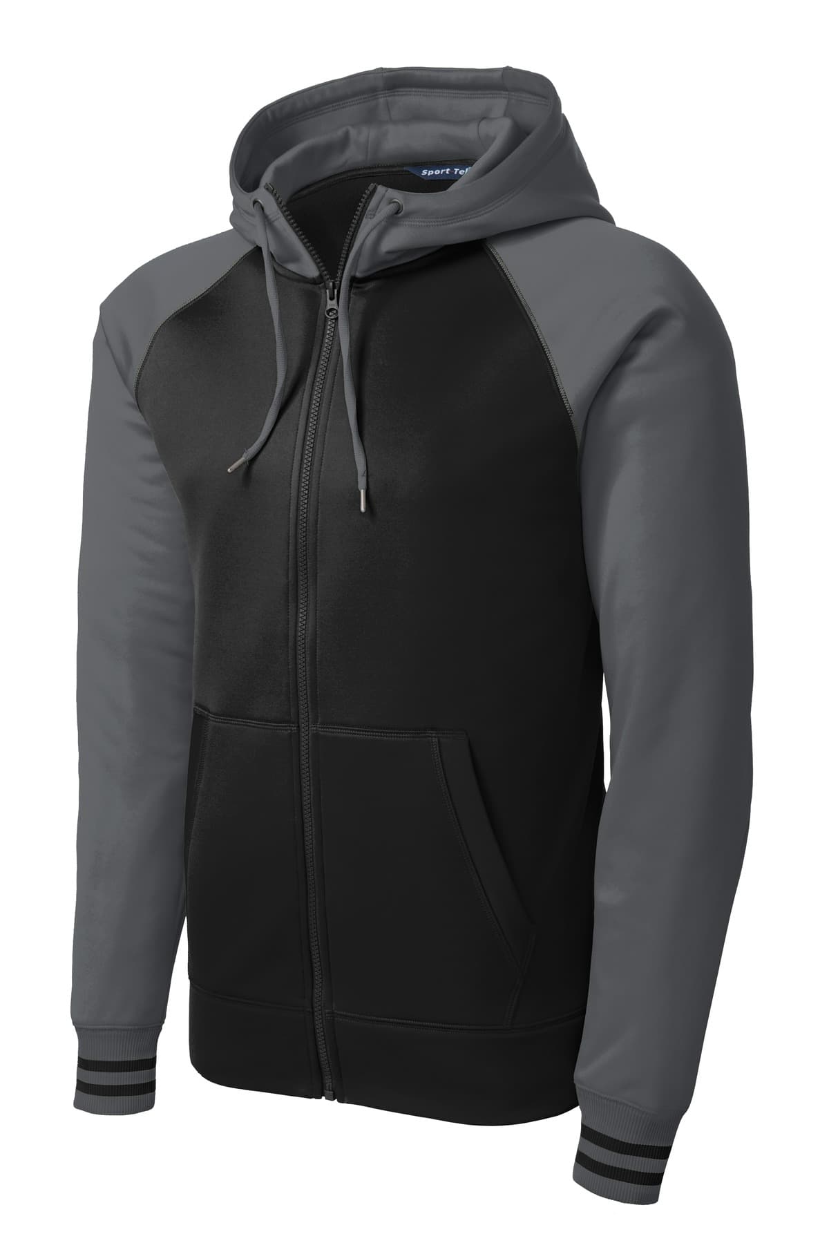 Sport-Tek ST236 in Black/ Dark Smoke Grey