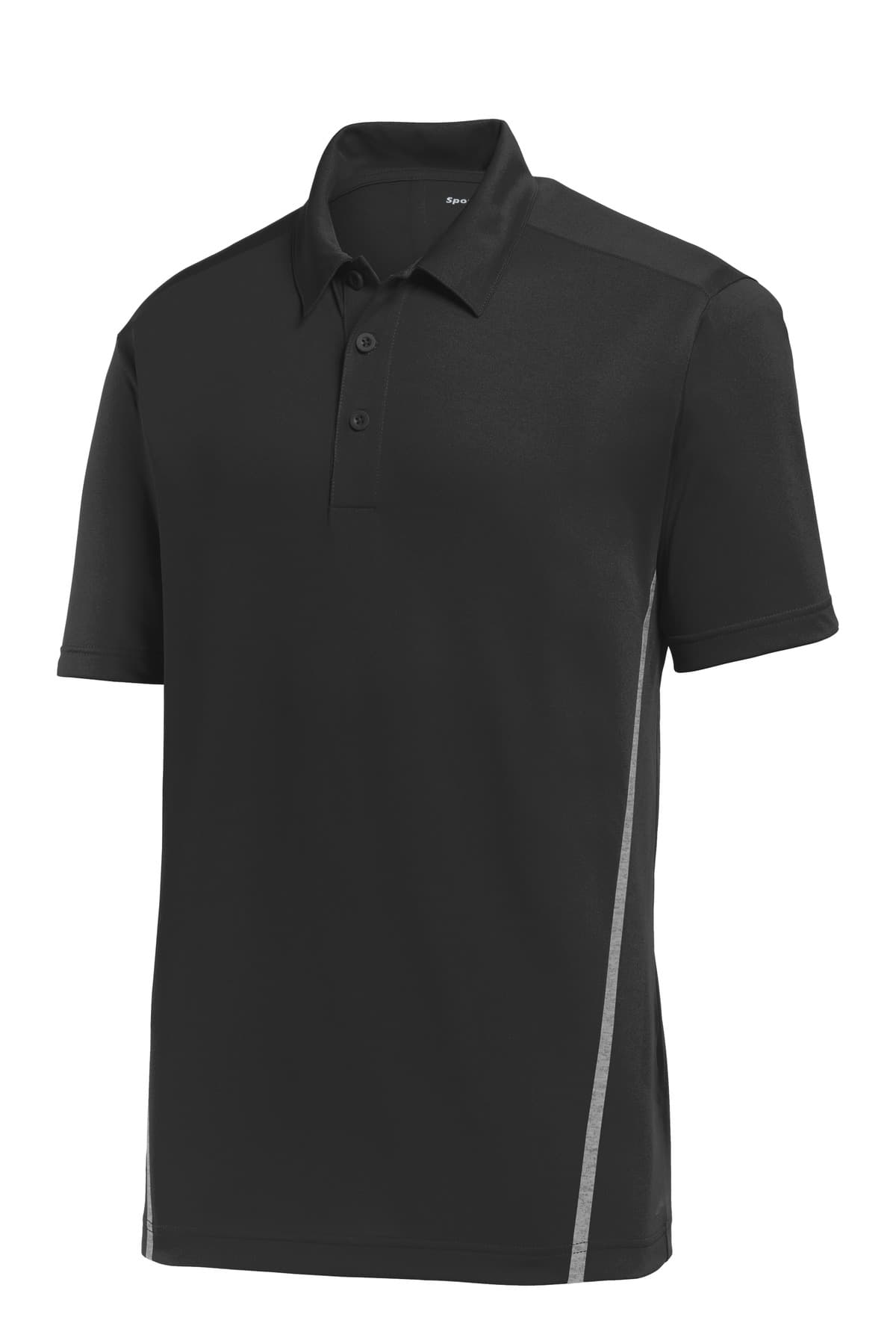 Sport-Tek ST620 in Black/ Heather Grey