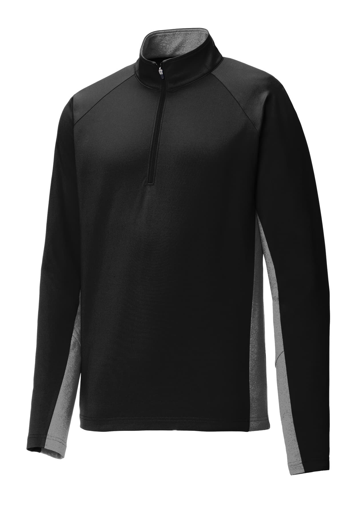 Sport-Tek ST854 in Black/ Charcoal Grey Heather