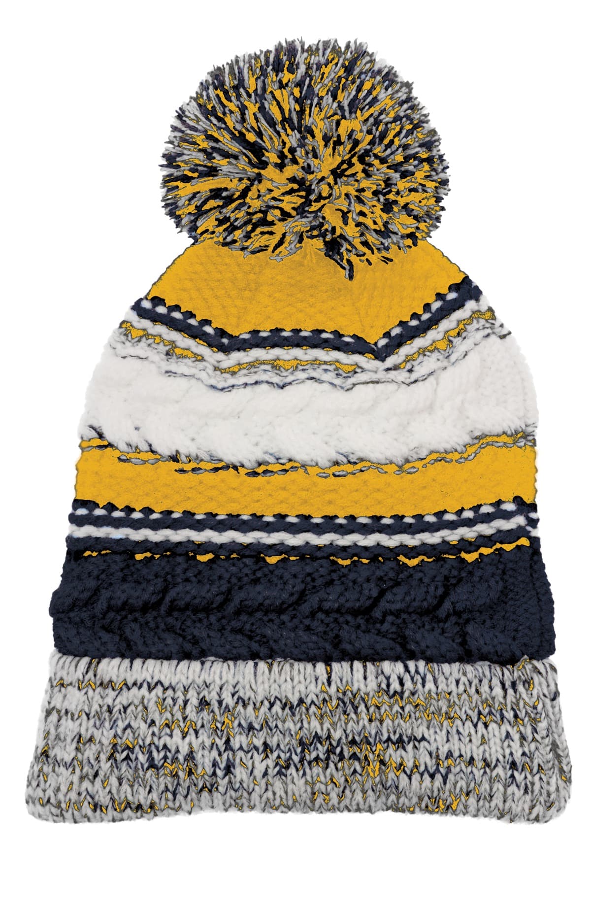 Sport-Tek STC21 in True Navy/ Gold/ White