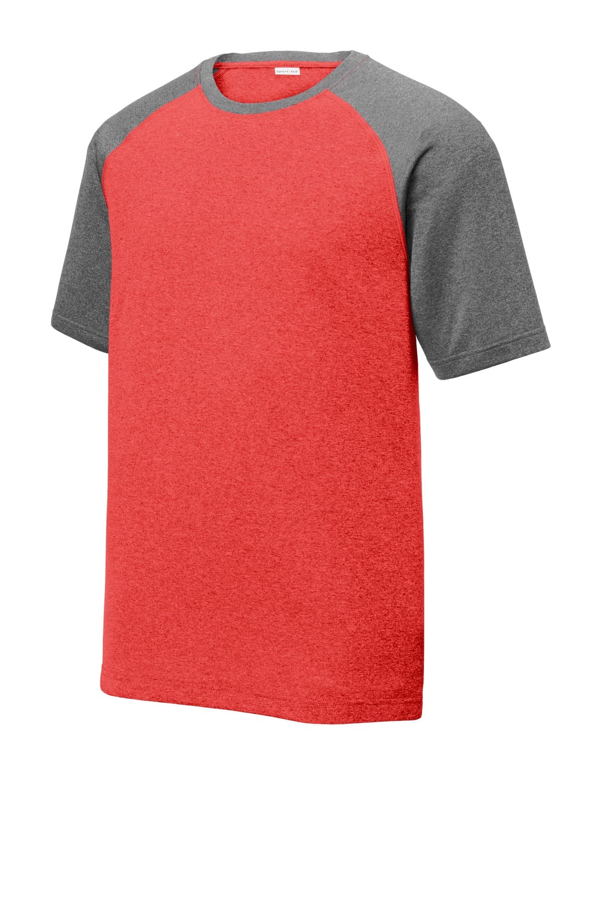 Sport-Tek ST362 in Scarlet Heather/ Graphite Heather