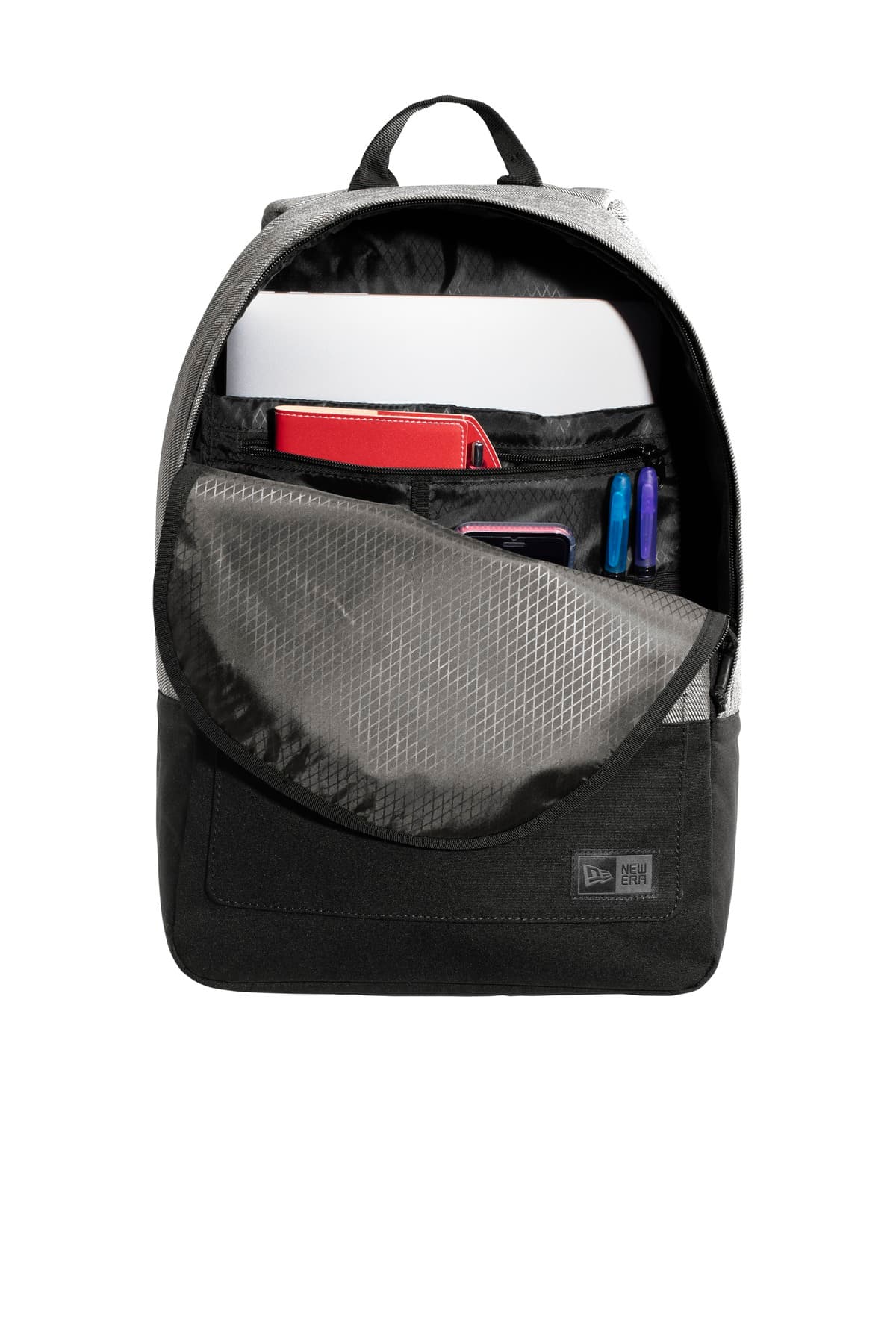 New Era NEB201 in Black Twill Heather/ Black