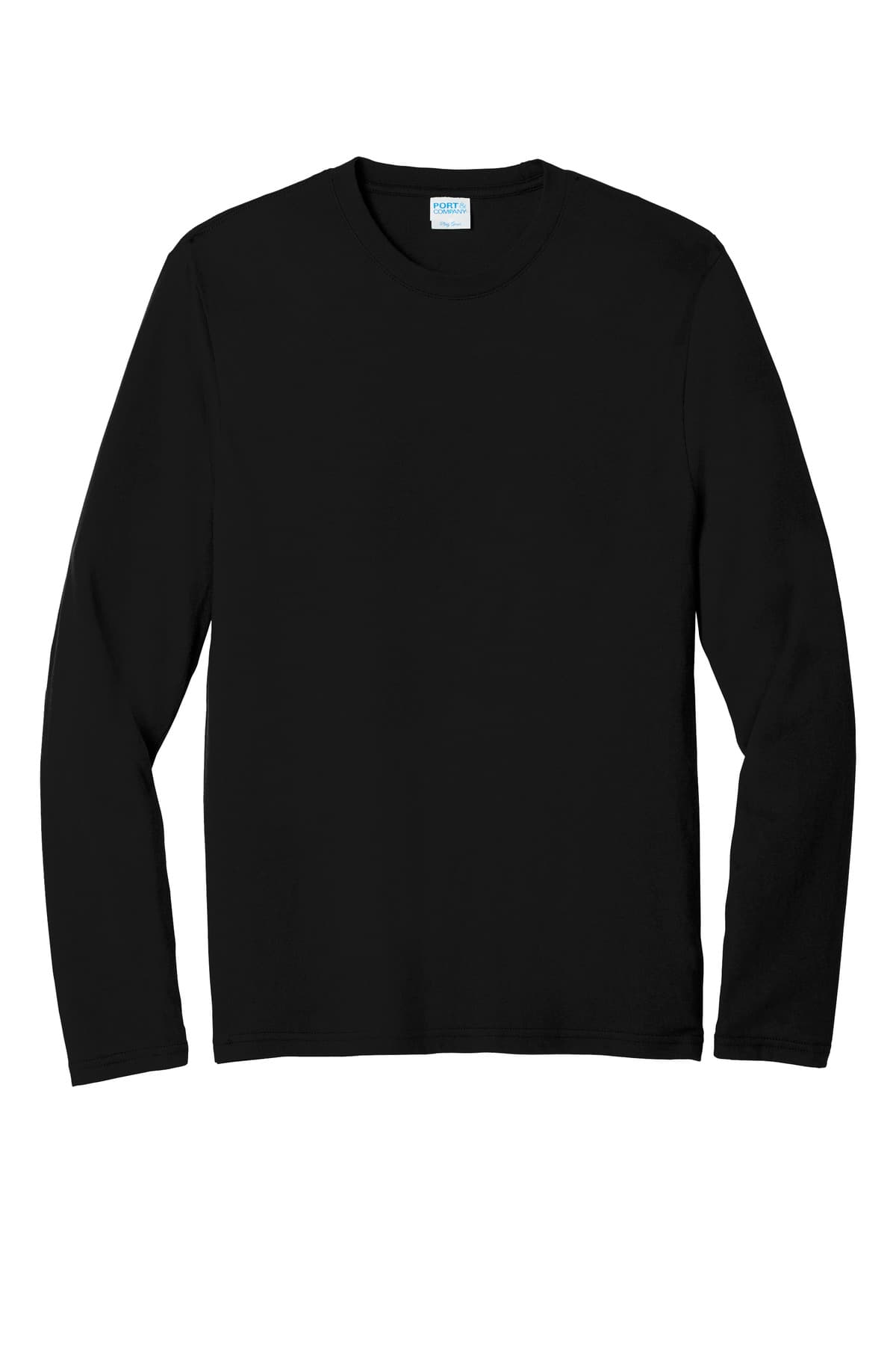 Port & Co PC455LS in Jet Black