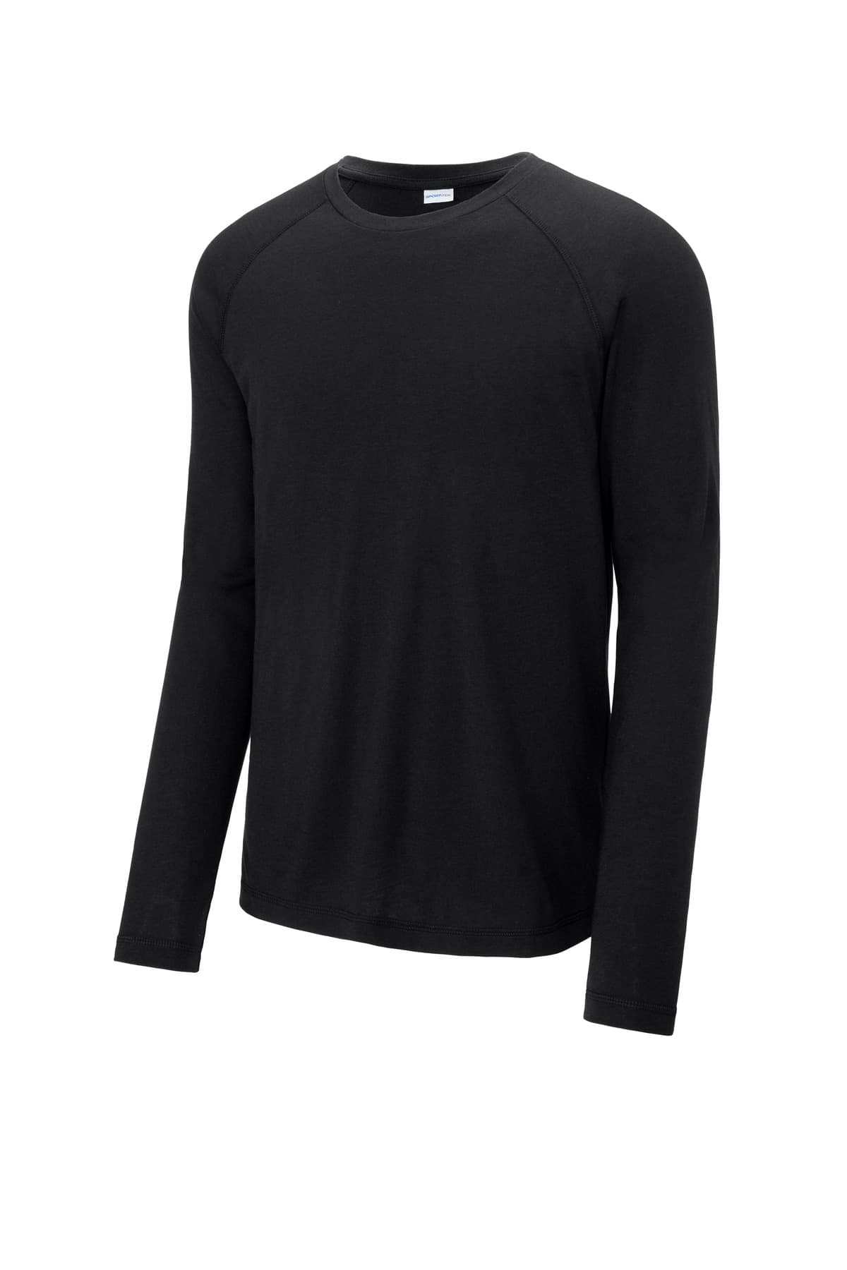 Sport-Tek ST400LS in Black Triad Solid