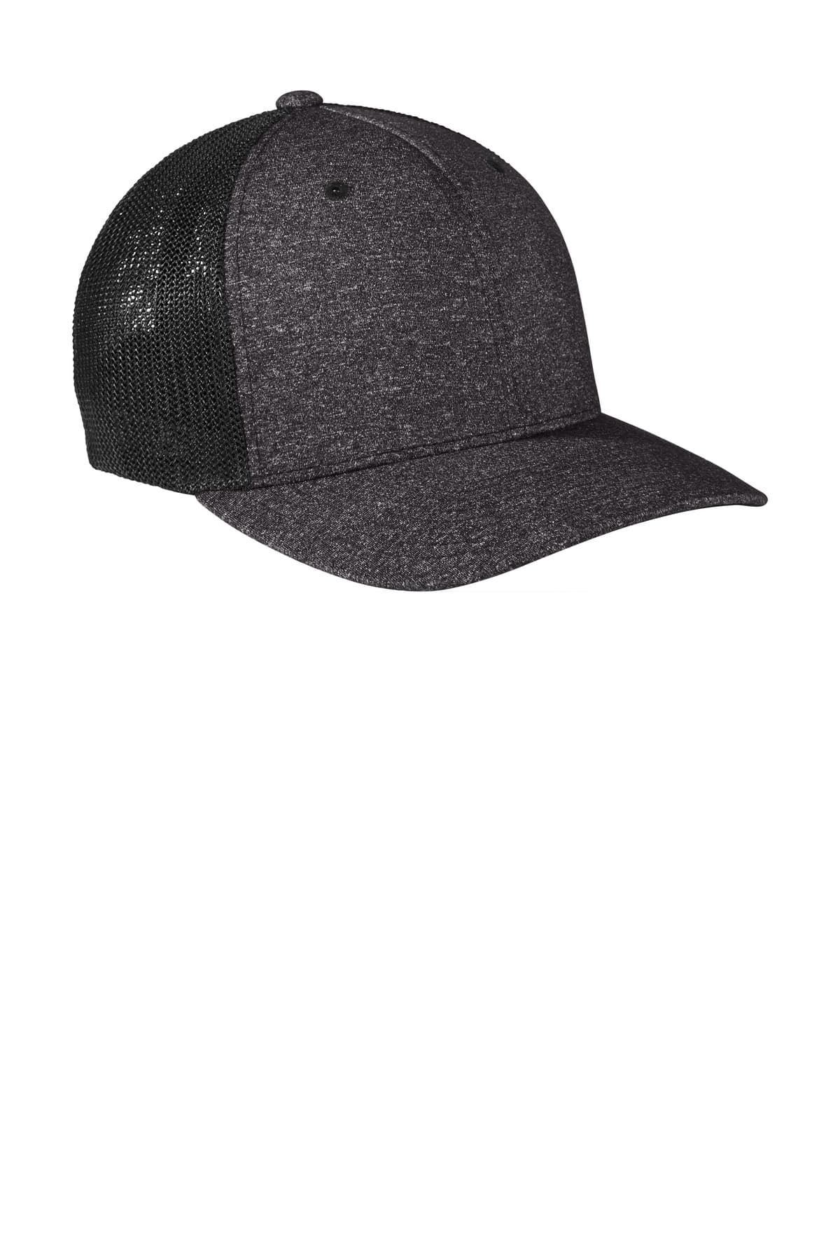 Port Authority C302 in Black/ Dark Charcoal Heather