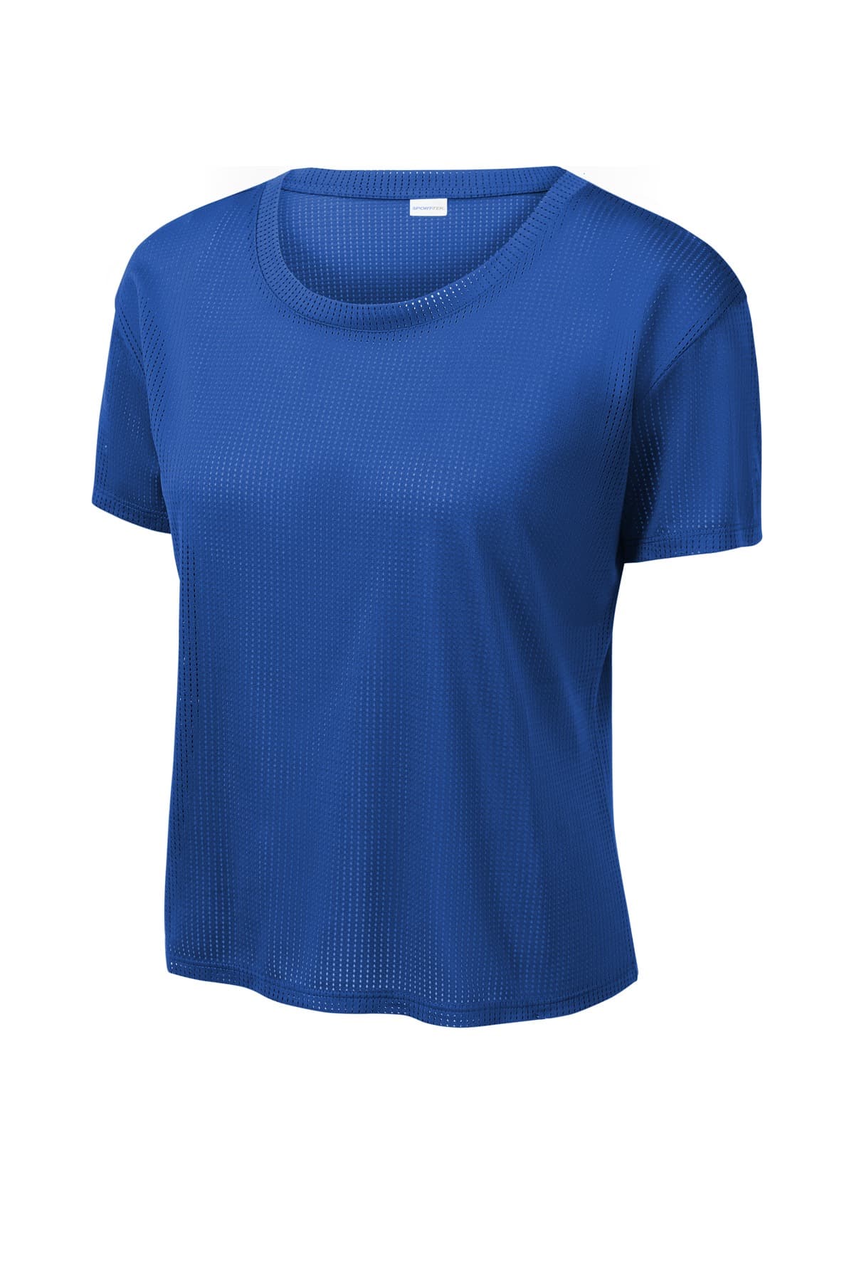 Sport-Tek LST411 Women's PosiCharge Draft Crop Tee in True Royal