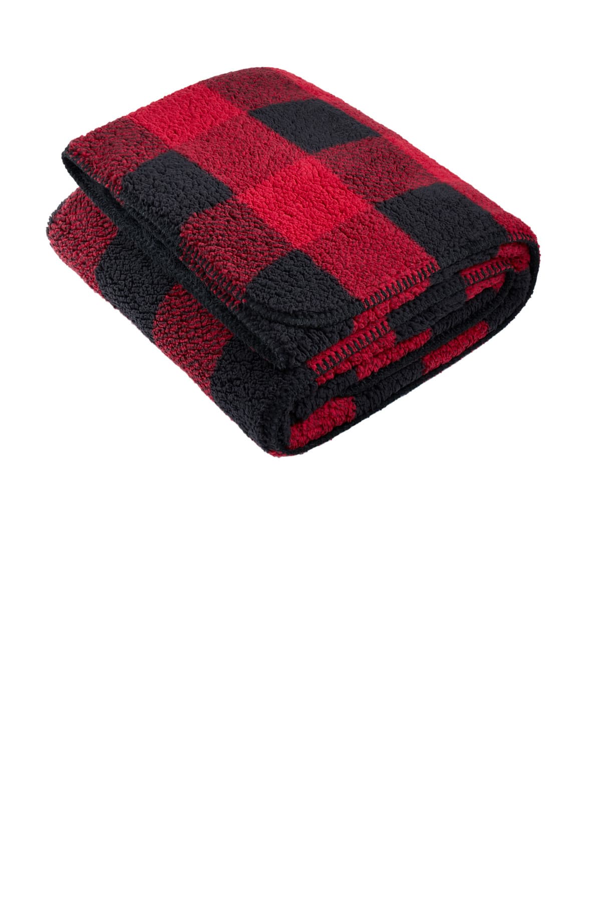 Port Authority BP48 in Black/ Red Buffalo Plaid