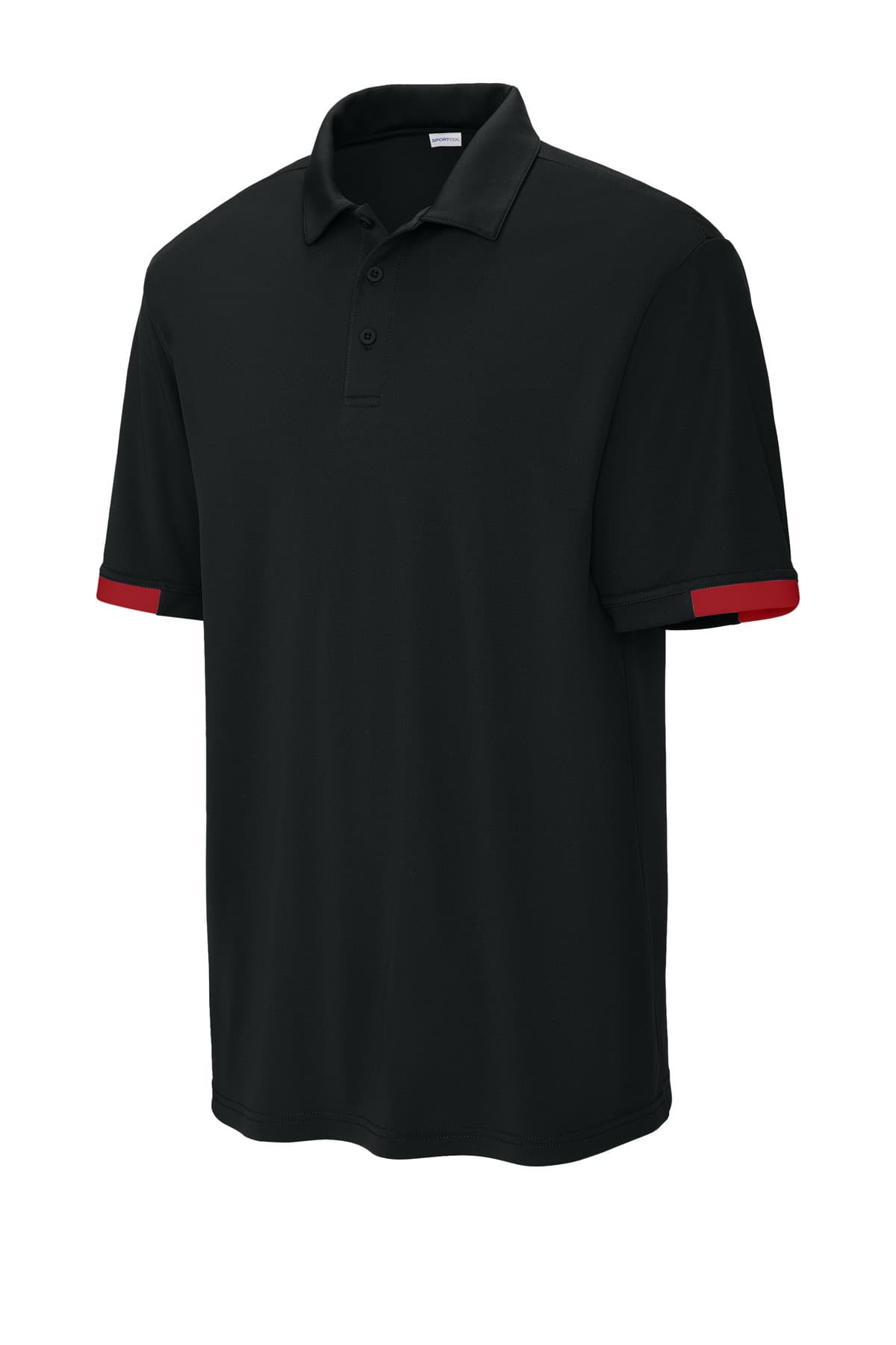 Sport-Tek ST444 in Black/ Deep Red