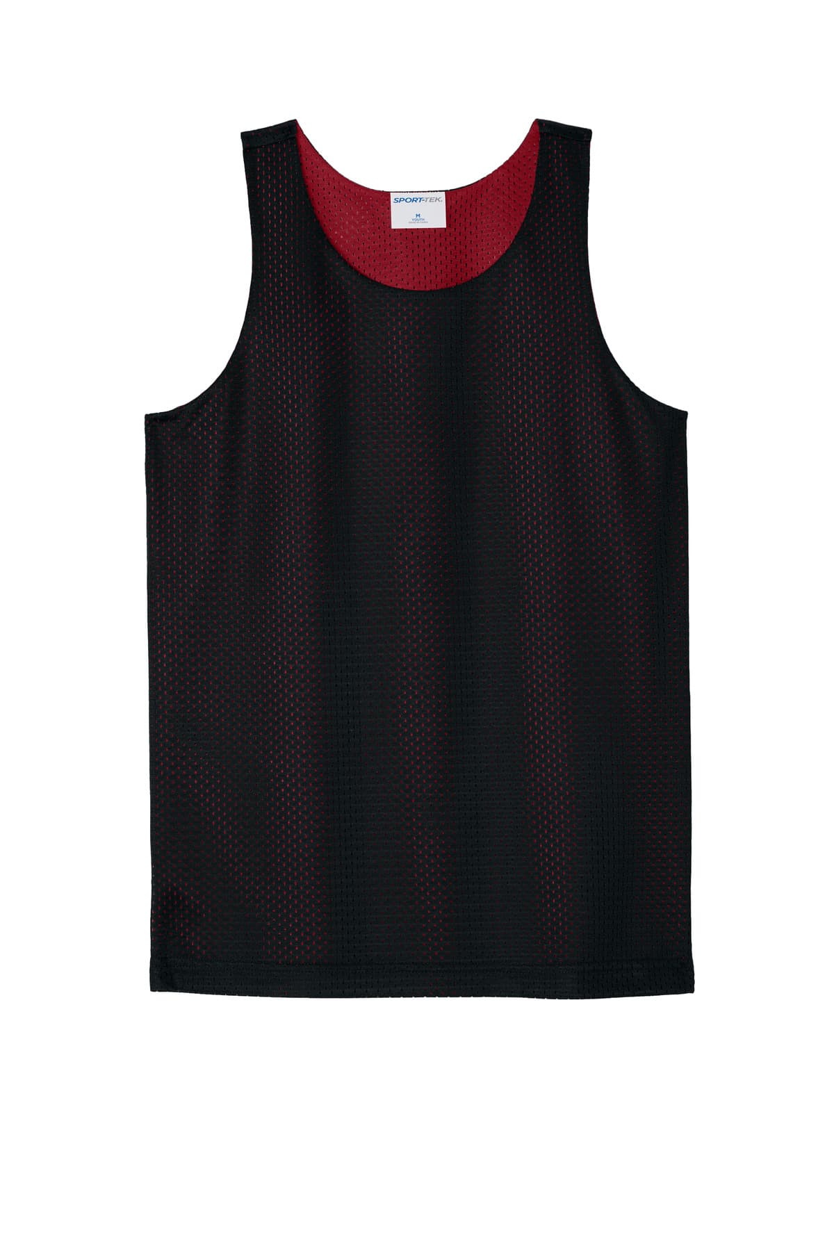 Sport-Tek YST5000 in Black/ Deep Red