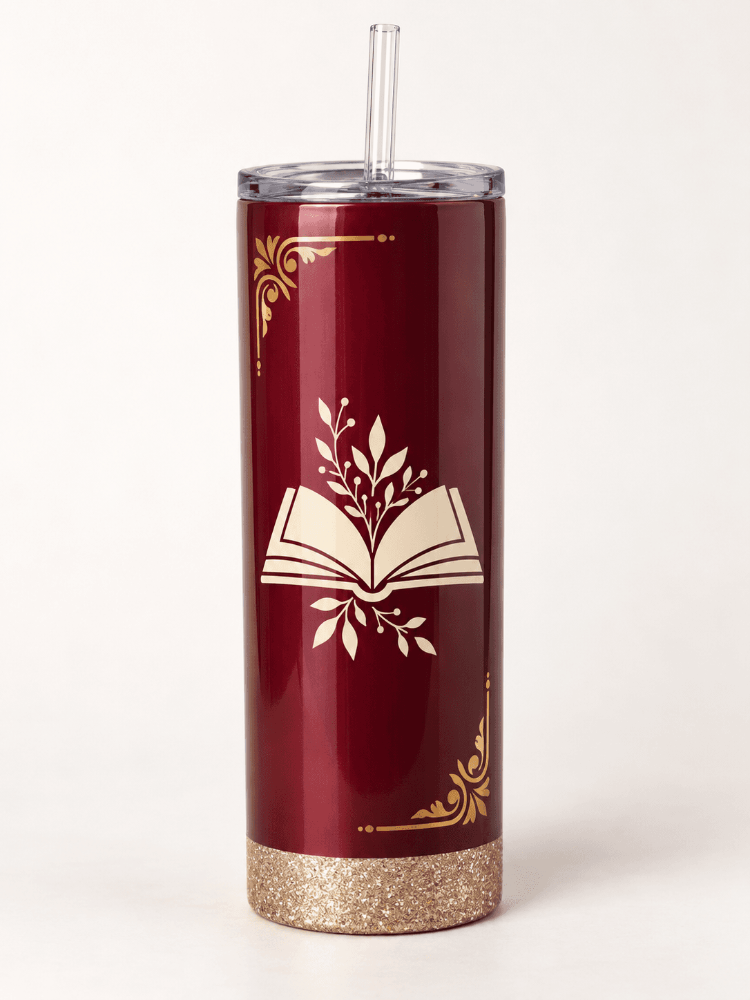 Bookish Burgundy Filigree