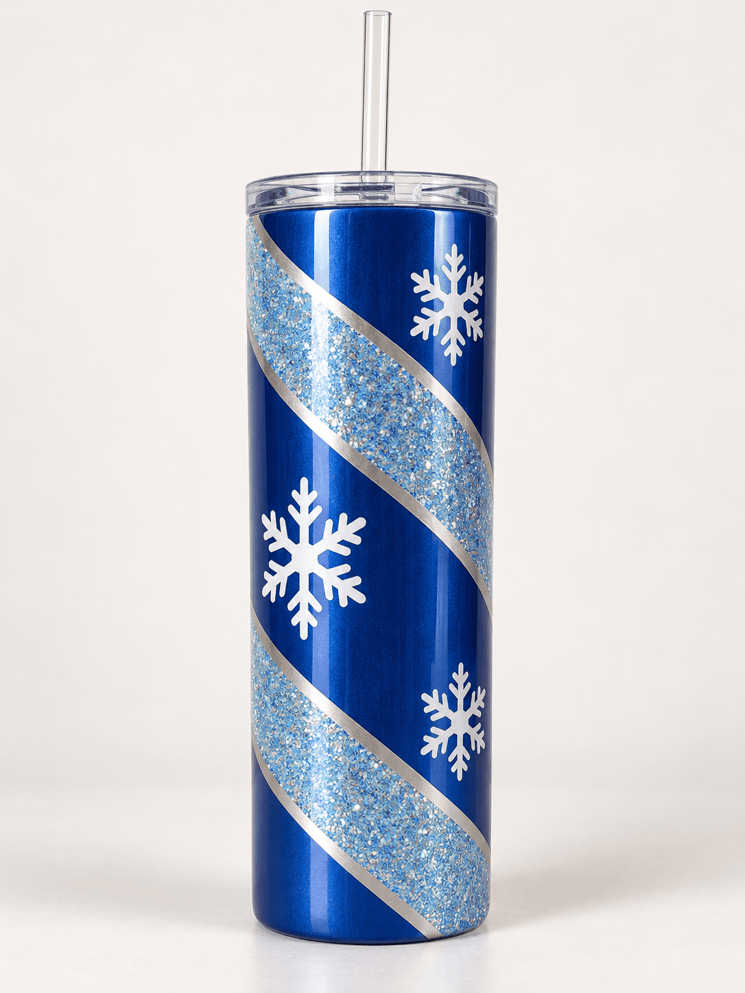 Snowflake Ribbon Blue