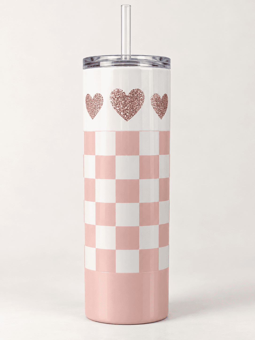 Rose Heart Checker Cup